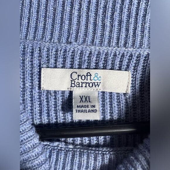 Croft & Barrow Turtleneck Sweater, Light Blue - Picture 3 of 5